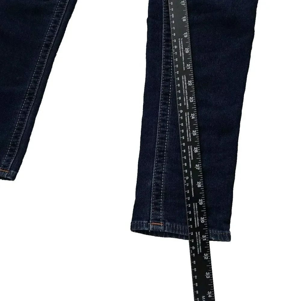 Rock Revival Womens 29 Jessica Skinny Blue Denim Jeans Flap Pockets Actual 31x31